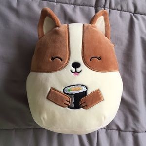 Regina the Corgi w/ Sushi Squishmallow